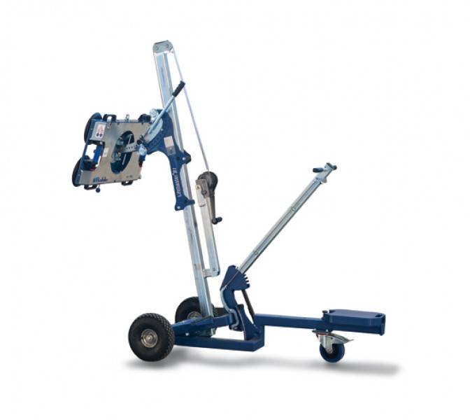 Liftmaster hefapparaat met handmatig hefsysteem.