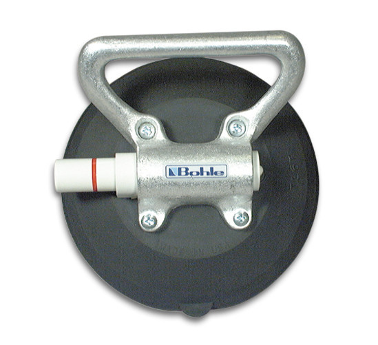 Wood's Powr-Grip® zuigheffer met stabiele metaalgreep en handpomp.