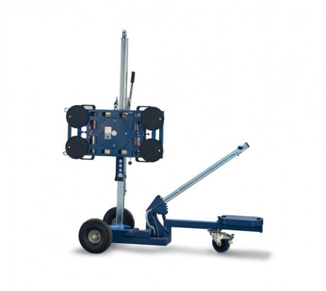 Liftmaster hefapparaat met handmatig hefsysteem.