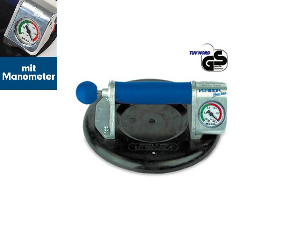 Veribor® blue line trekzuignap met manometer.