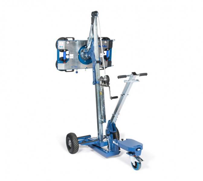 Liftmaster hefapparaat met handmatig hefsysteem.